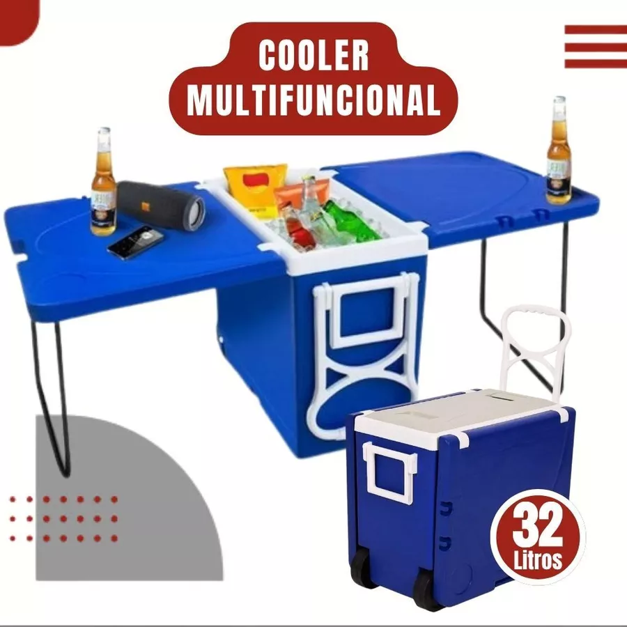 Cooler Multifuncional Super Térmica 32 Litros Casa Praia Multiuso
